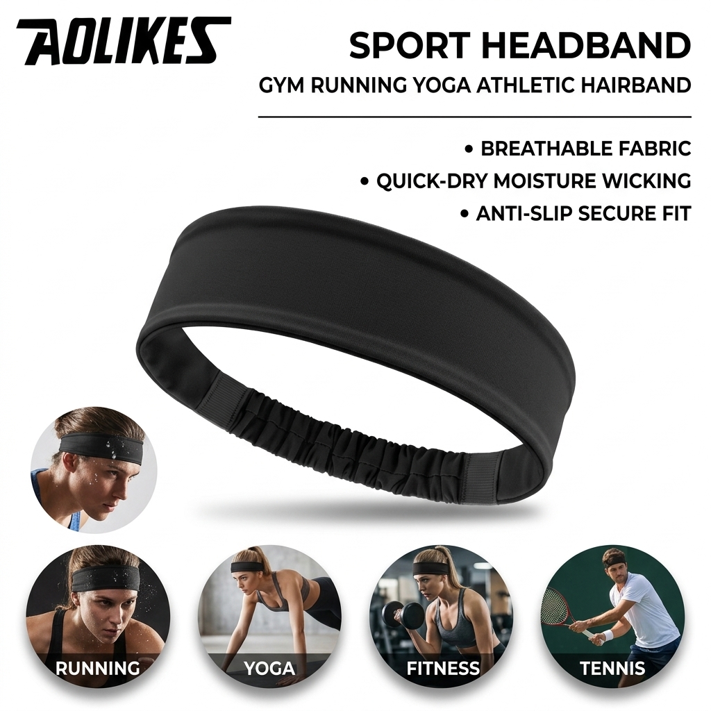 Polyester Sweatband for Gym Fi - đánh giá và giá Running Gear Gym