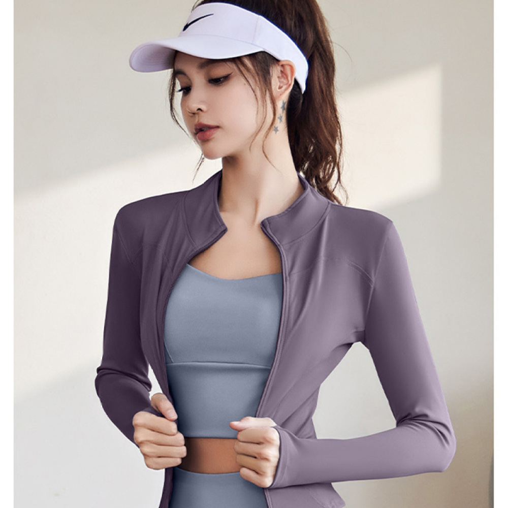Quick Dry Athletic Yoga Jacket - đánh giá và giá Running Gear Long Sleeve