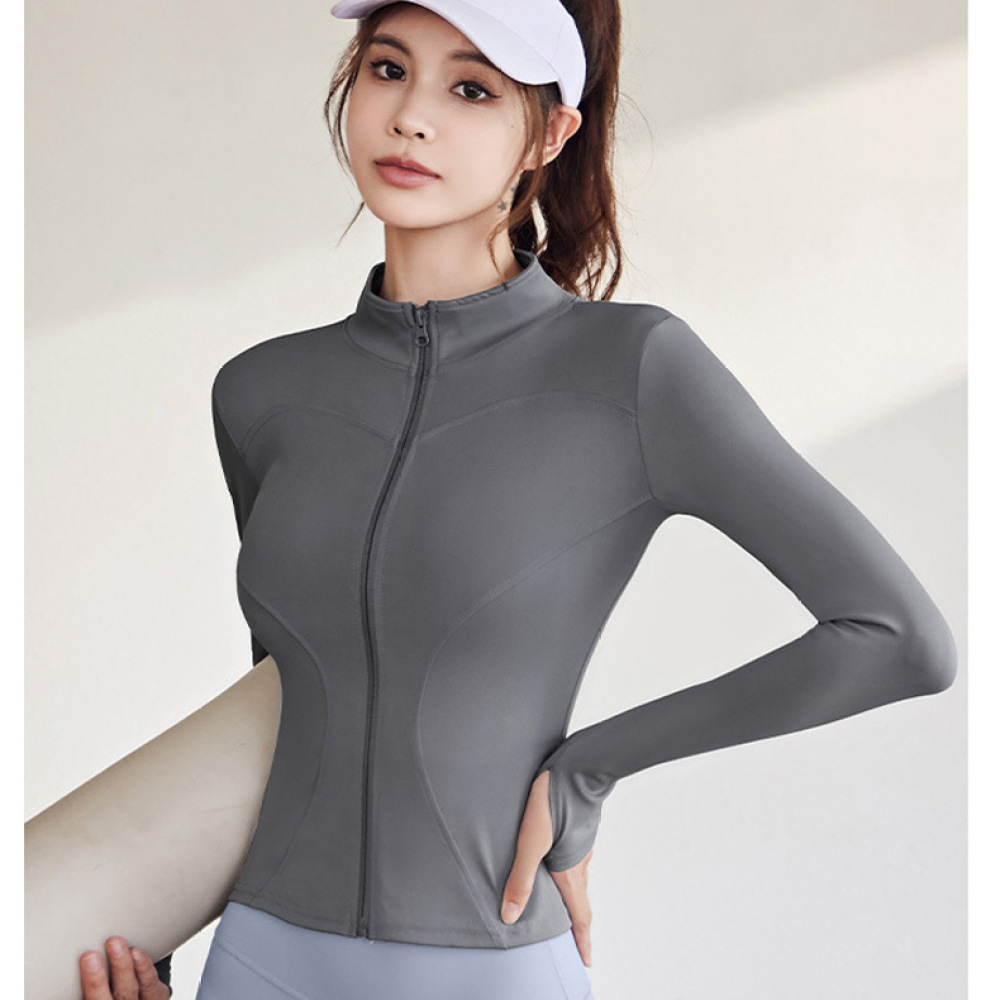 Quick Dry Athletic Yoga Jacket - đánh giá và giá Running Gear Long Sleeve