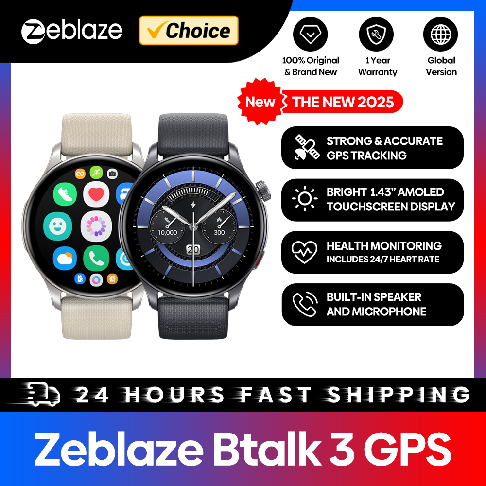 New Zeblaze Btalk 3 GPS Smartw - đánh giá và giá Gps Running Watch